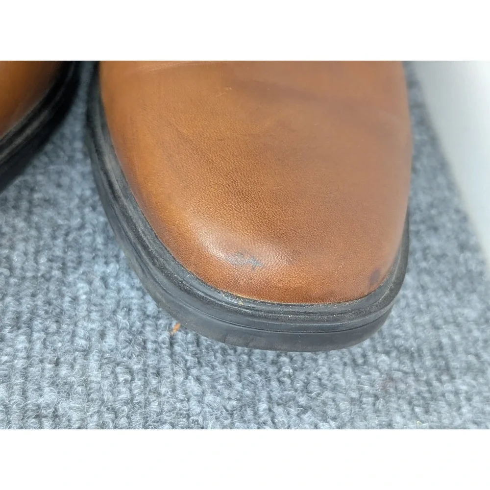 Men's‎ Clarks Whiddon Plain Dress Casual Lace Up Oxford Dark Tan Leather 7.5 W